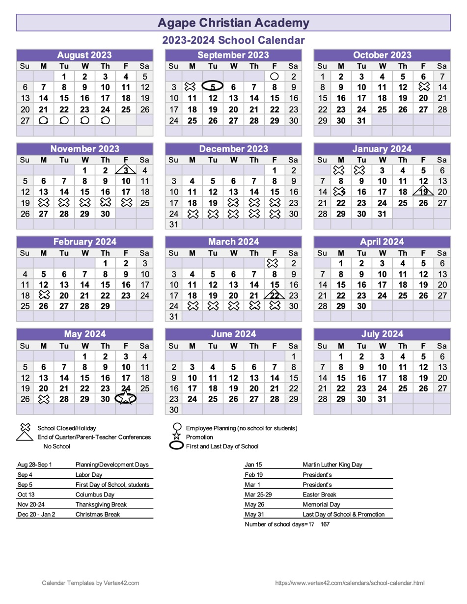 23-24 ACA Calendar